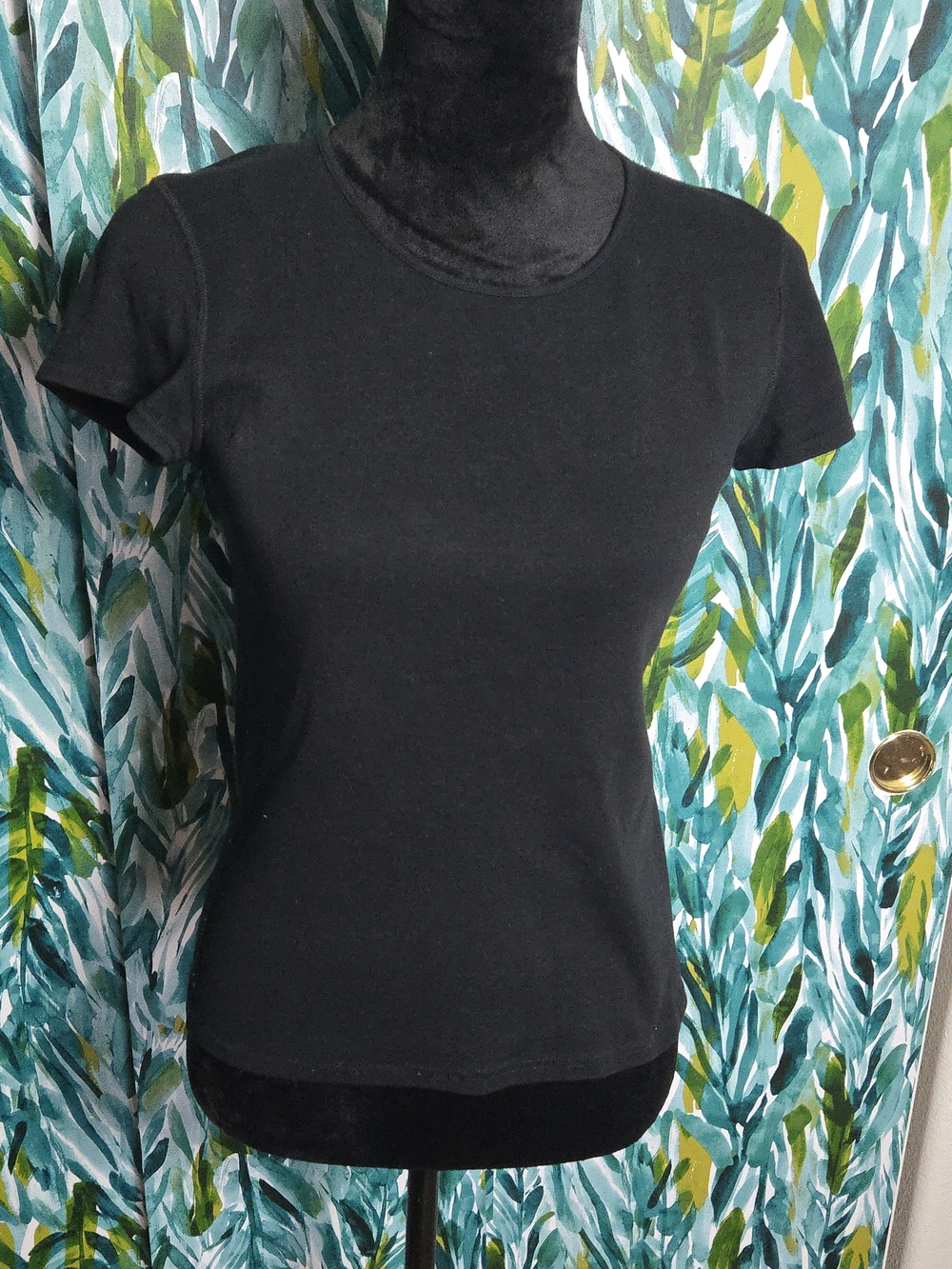 Sonia Rykiel Paris Black Short-Sleeve Crewneck Tee